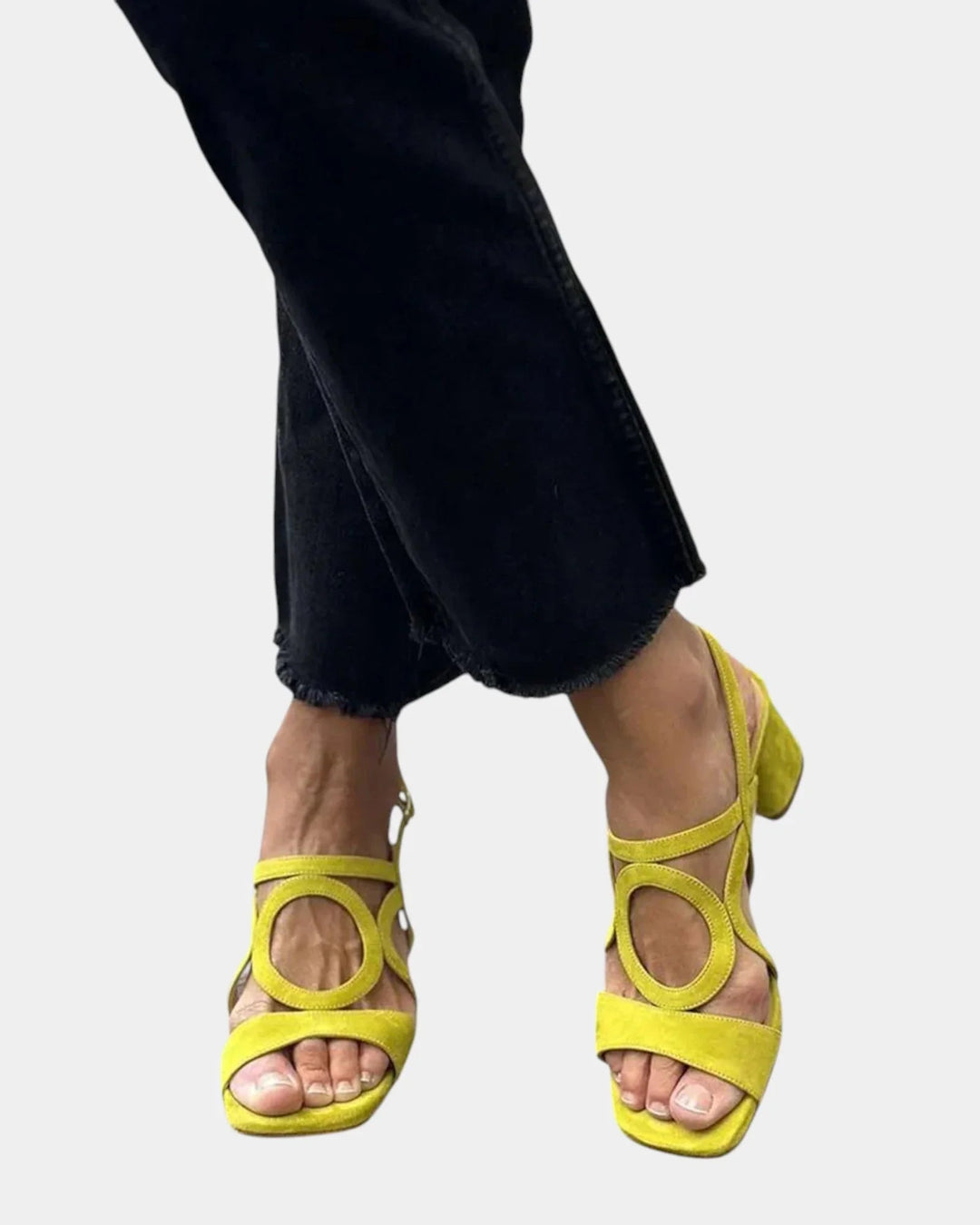Guillelmine | Square Toe Sandals with Rounded Cut