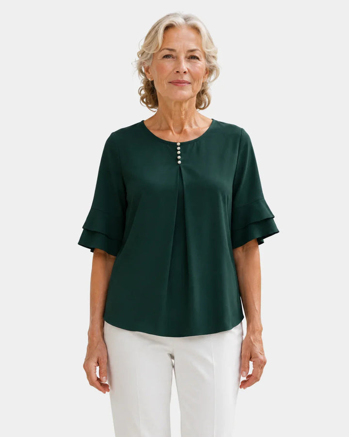 Hadelinde | Elegant Button Blouse