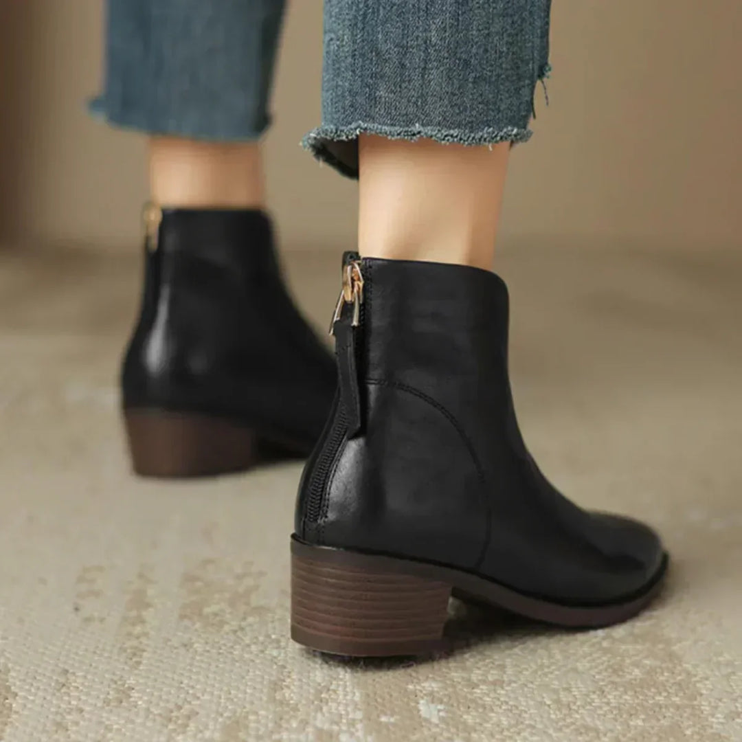 Viela | Orthopaedic Leather Ankle Boots ⏐ Premium Edition