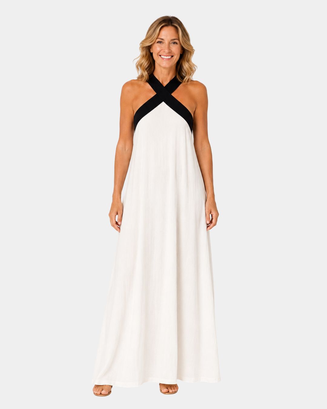 Iva | Maxi dress with crossed straps