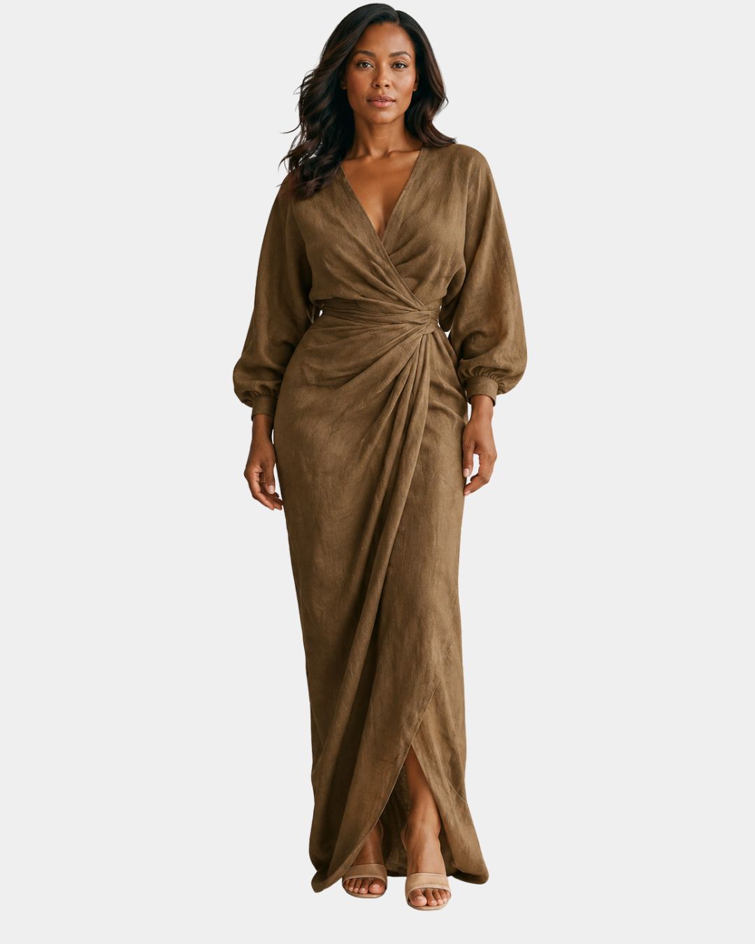 Sidonie | Minimalist Maxi Dress in Pink