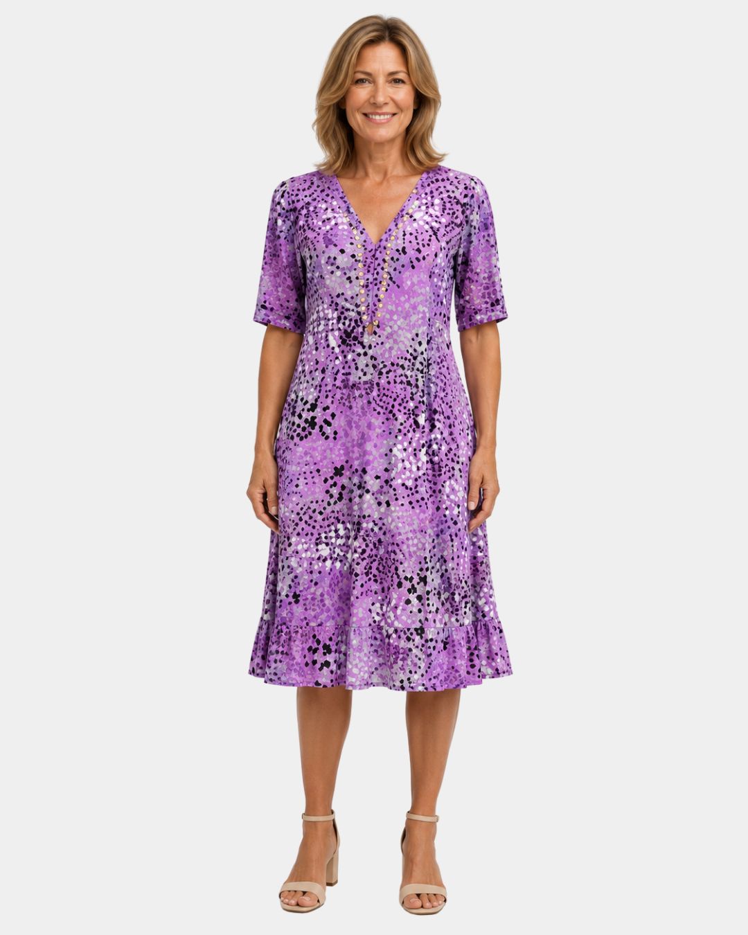 Adèle | Dress with V-neck