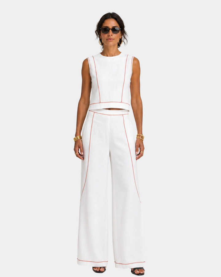 Aymone | Modern Design Trouser and Blouse Set