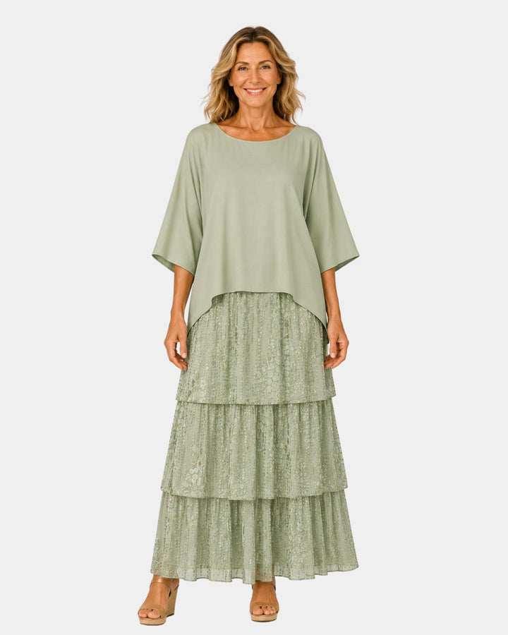 Agnès | Elegant Fluid Maxi Dress