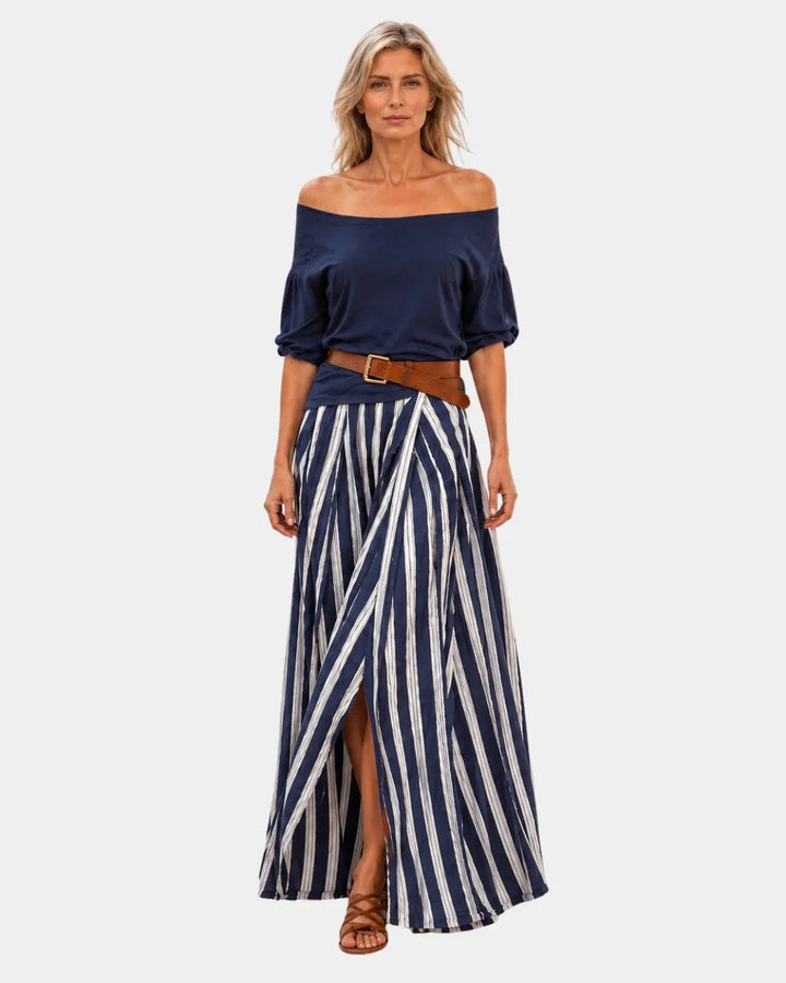 Étiennette | Mediterranean Style Blouse and Skirt Set