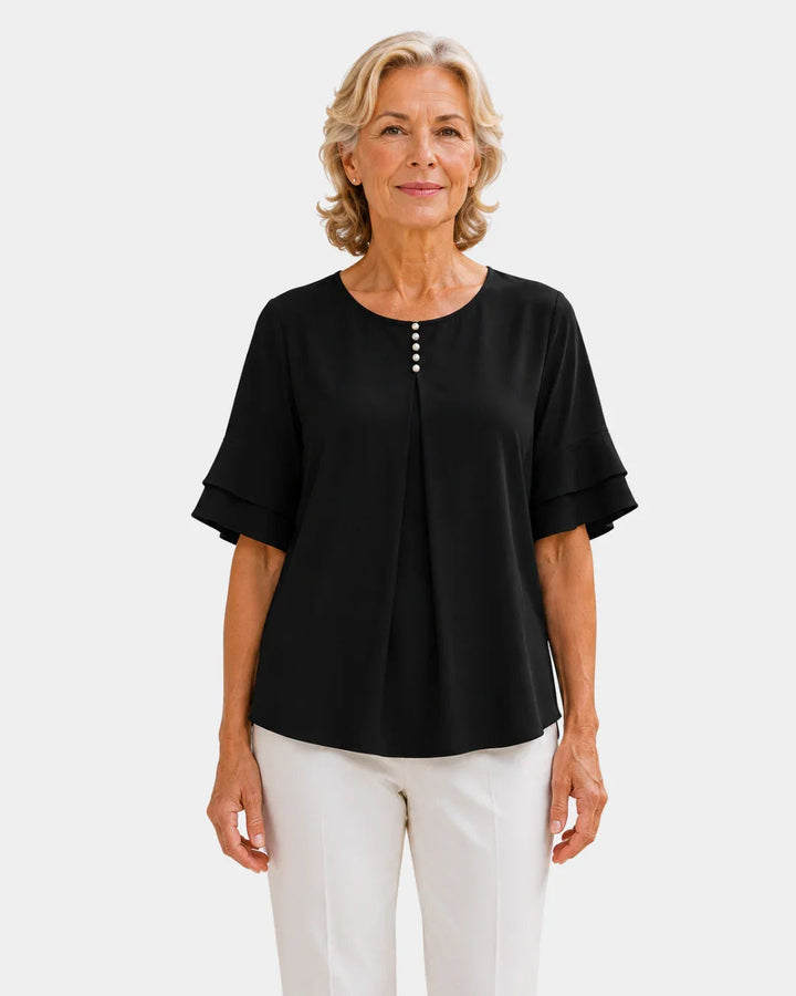 Hadelinde | Elegant Button Blouse