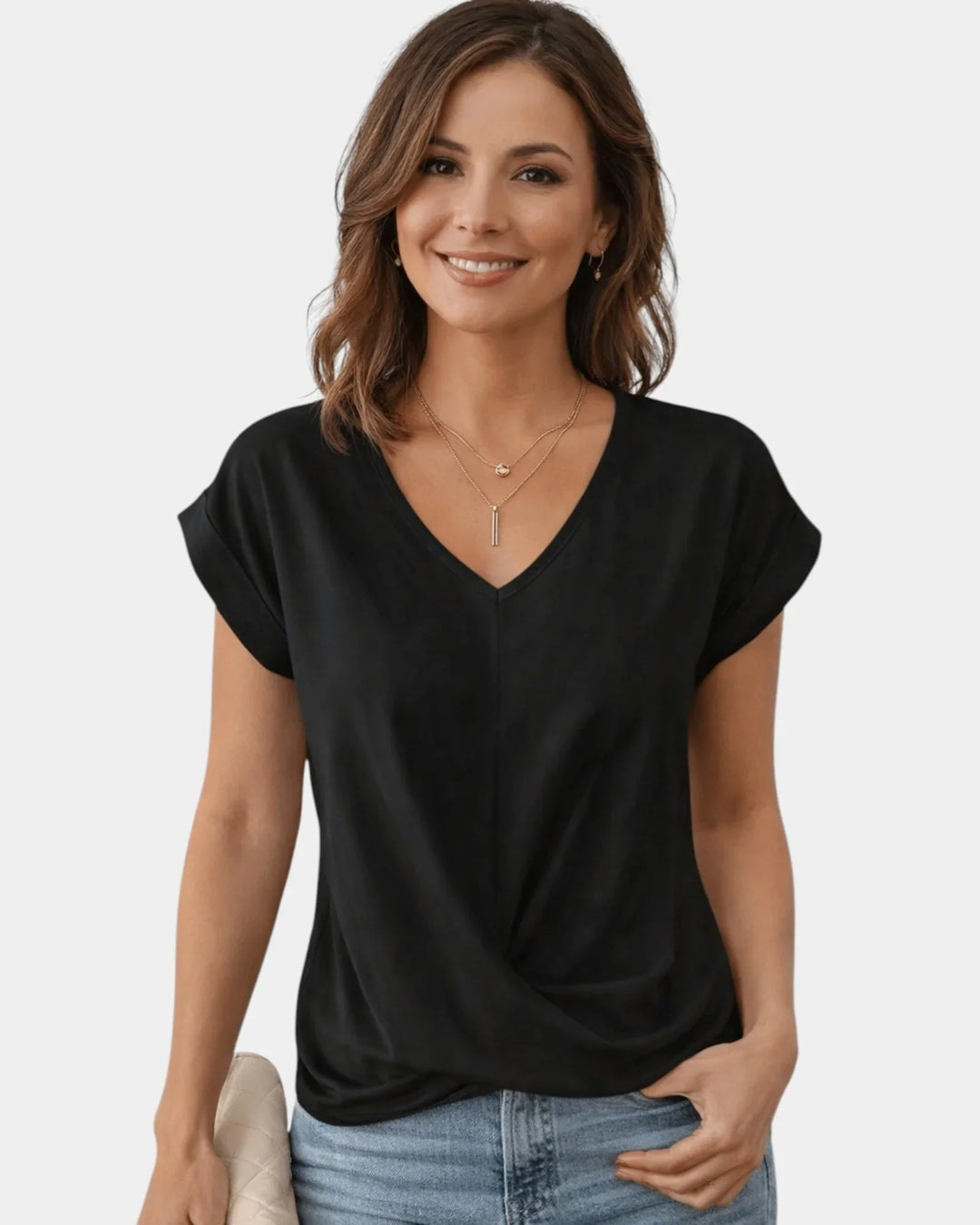 Patricia | V-Neck Top with Tummy Control