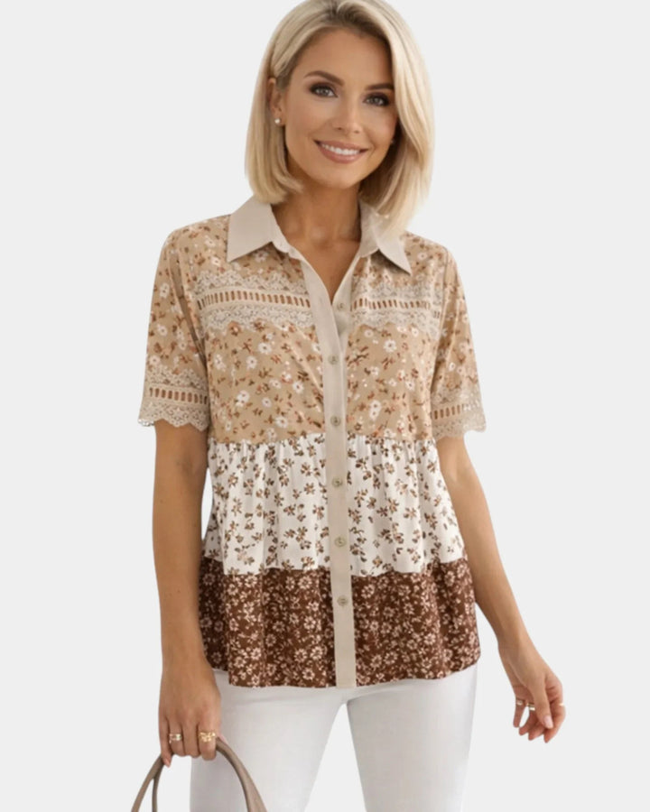 Évania | Floral Blouse