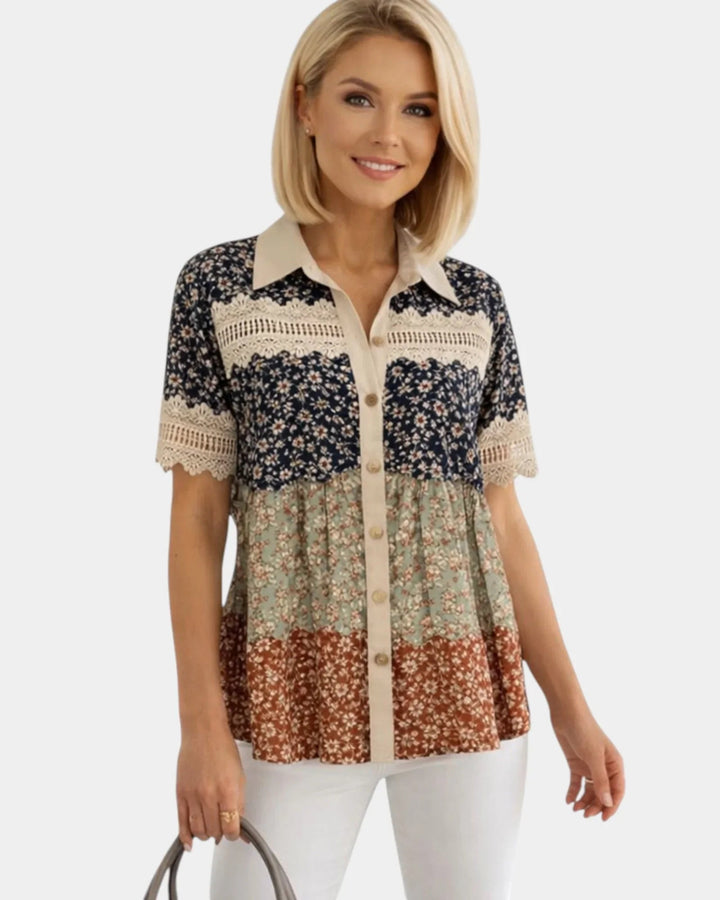 Évania | Floral Blouse