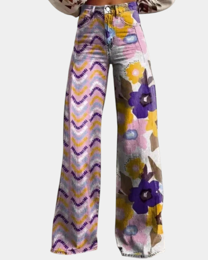 Isadora | Boho Floral Trousers