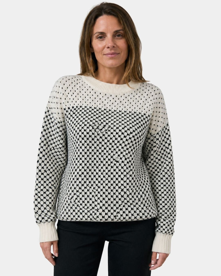 Rachael | Colour Block Round Neck Jumper