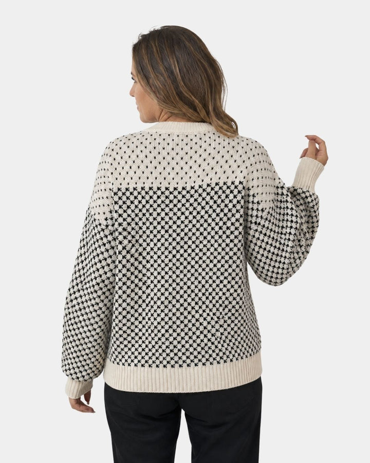 Rachael | Colour Block Round Neck Jumper