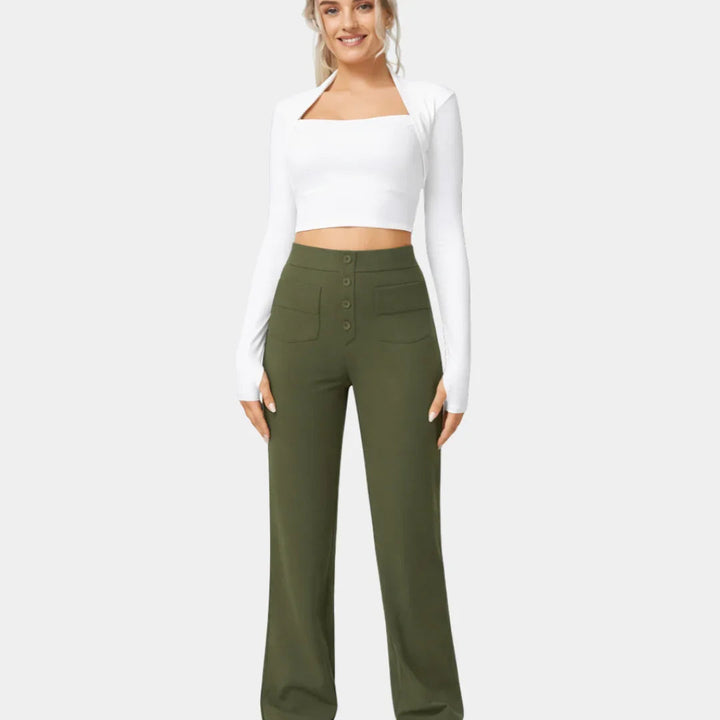 Jade | Comfortable Elastic Trousers