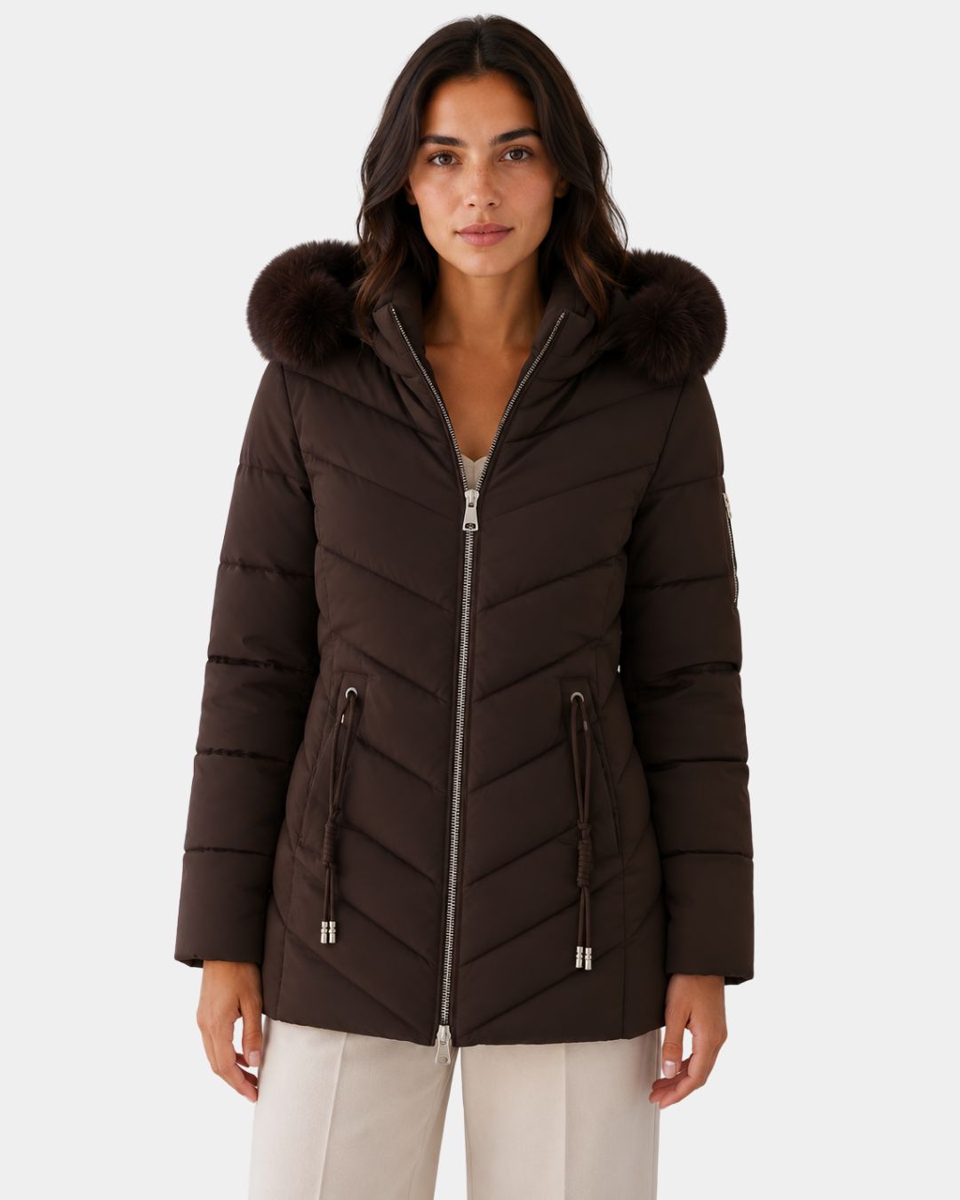 Anéline | Elegant Quilted Puffer Coat