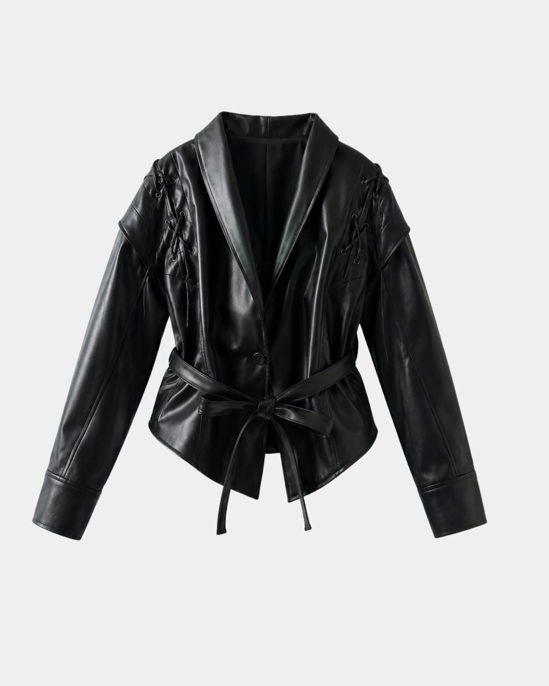 Jolysse | Wrap Coat in Faux Leather