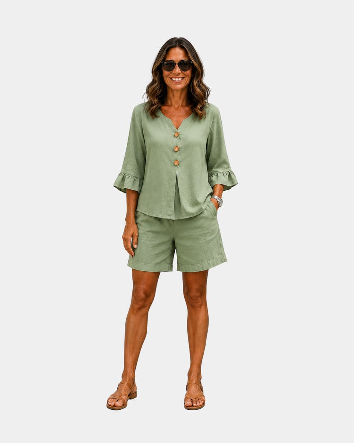 Auberte | Co-ord short and blouse