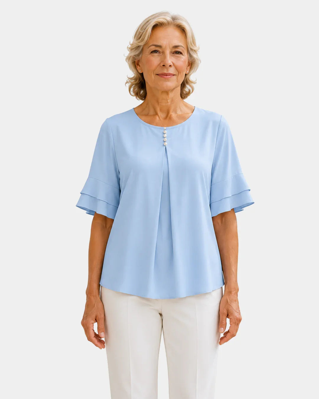 Hadelinde | Elegant Button Blouse