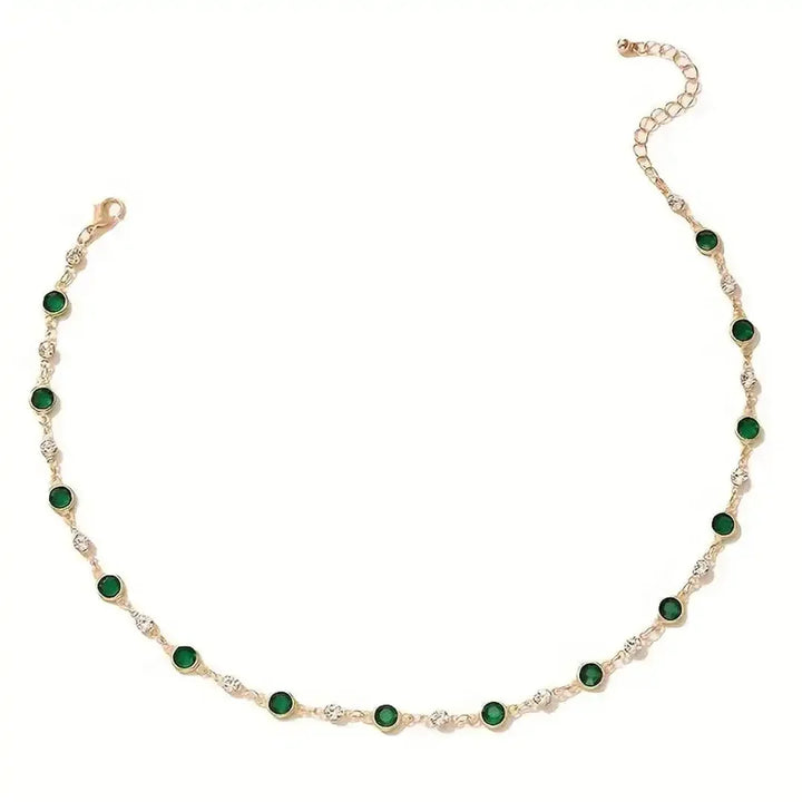 Victory | Verdant Emerald Station Necklace