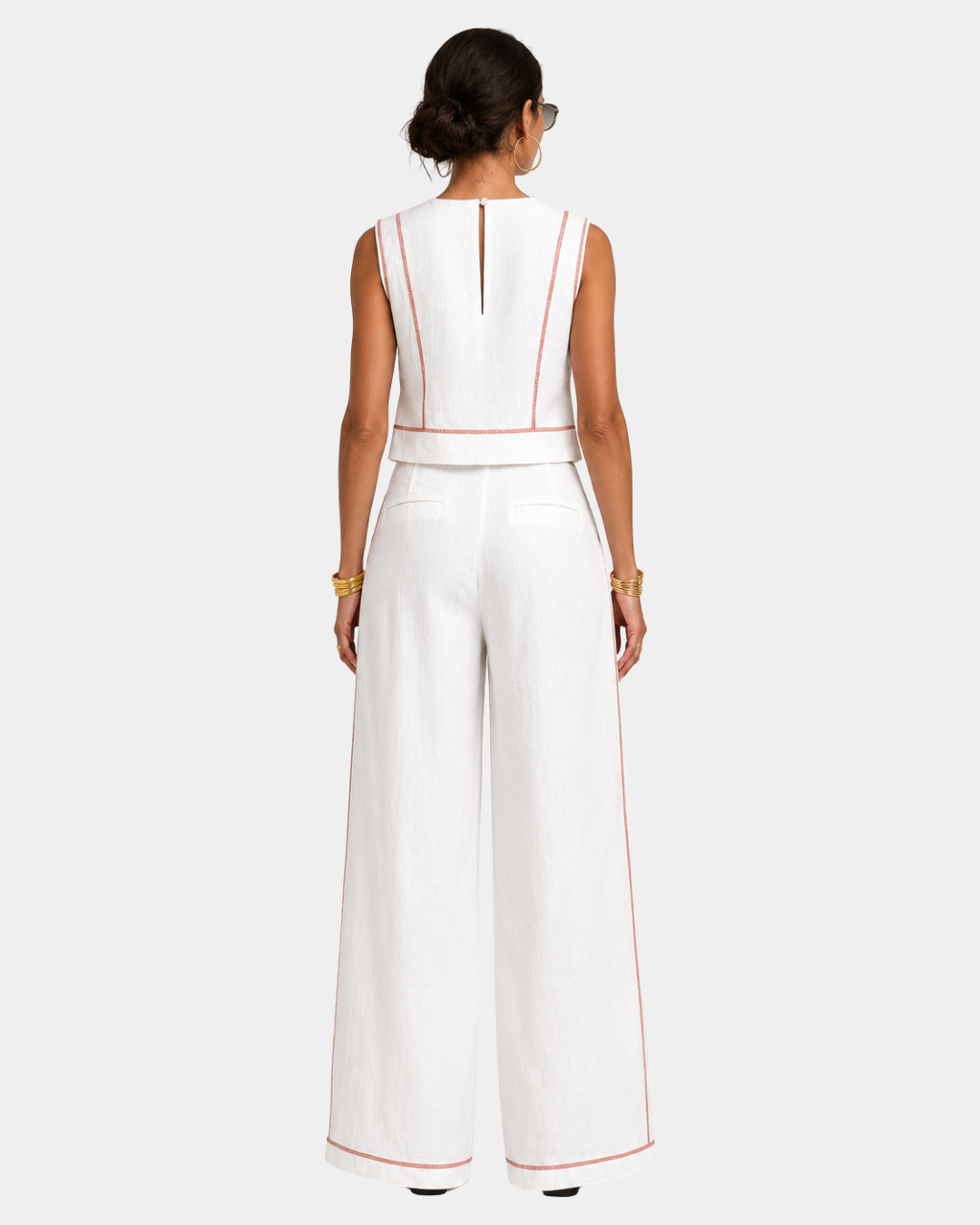 Aymone | Modern Design Trouser and Blouse Set