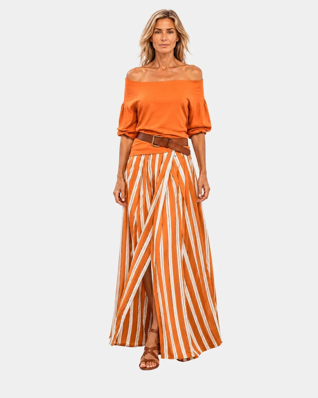 Étiennette | Mediterranean Style Blouse and Skirt Set