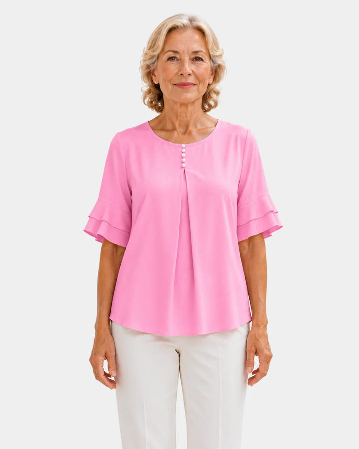 Hadelinde | Elegant Button Blouse