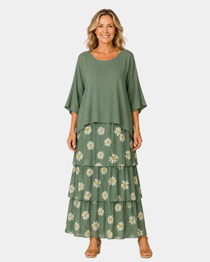 Agnès | Elegant Fluid Maxi Dress