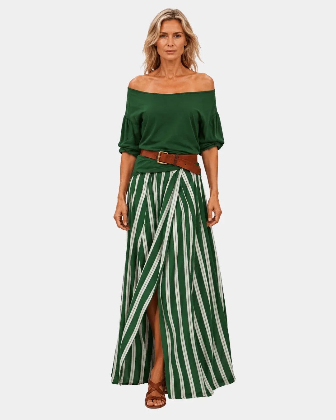 Étiennette | Mediterranean Style Blouse and Skirt Set