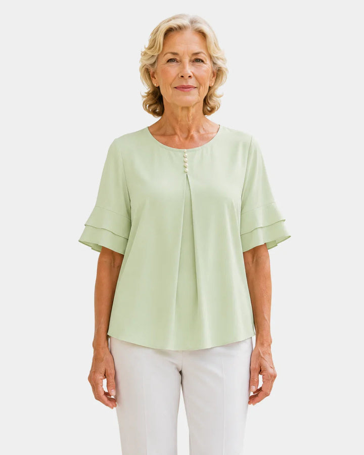 Hadelinde | Elegant Button Blouse