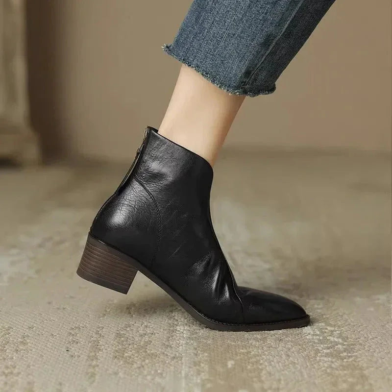 Viela | Orthopaedic Leather Ankle Boots ⏐ Premium Edition