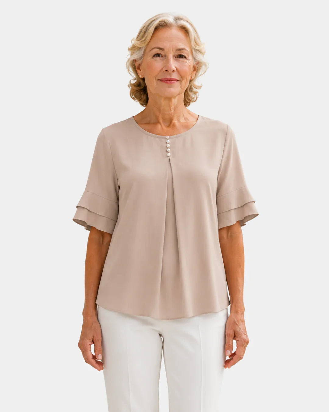Hadelinde | Elegant Button Blouse