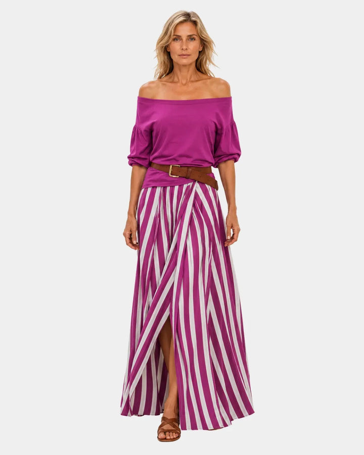 Étiennette | Mediterranean Style Blouse and Skirt Set