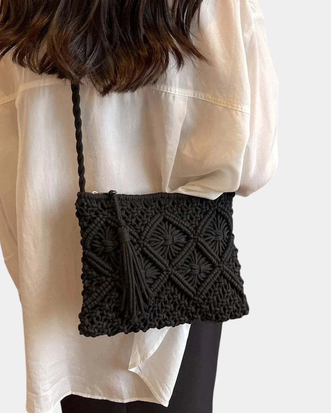 Patricia | Woven Effect Crossbody Bag
