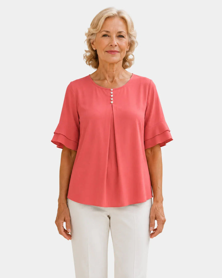 Hadelinde | Elegant Button Blouse