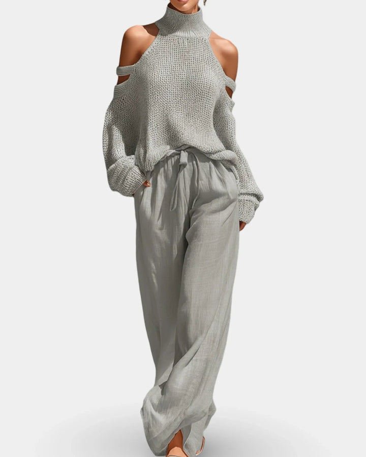 Camile | Stylish Knit Set and Trousers
