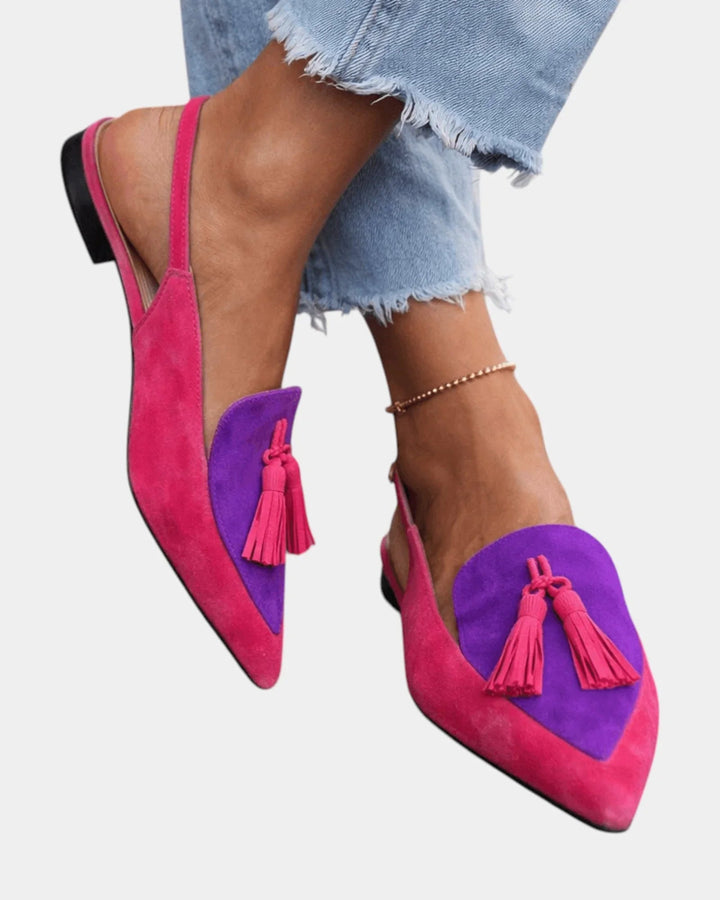 Francette | Heeled Sandals with Fringing