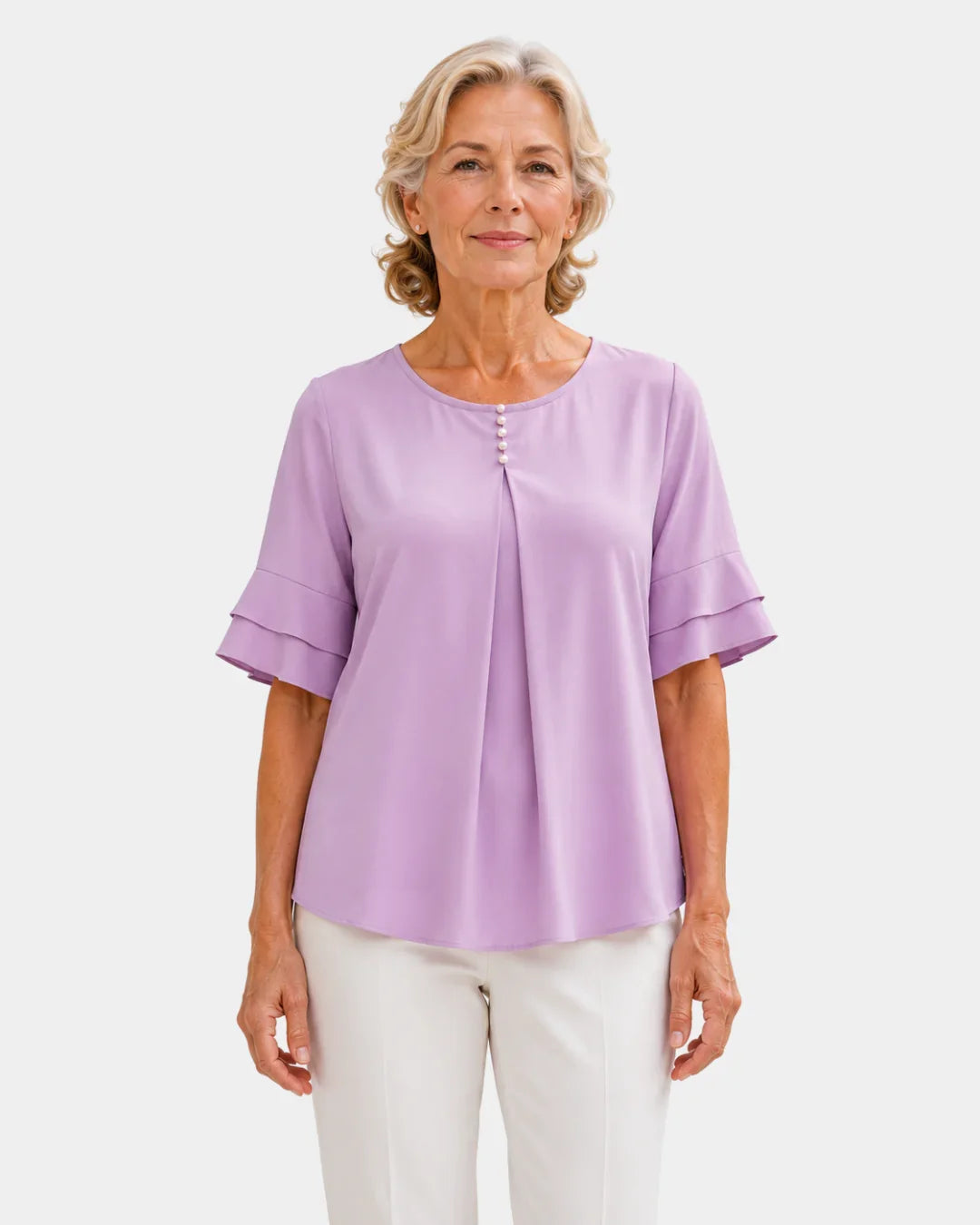 Hadelinde | Elegant Button Blouse