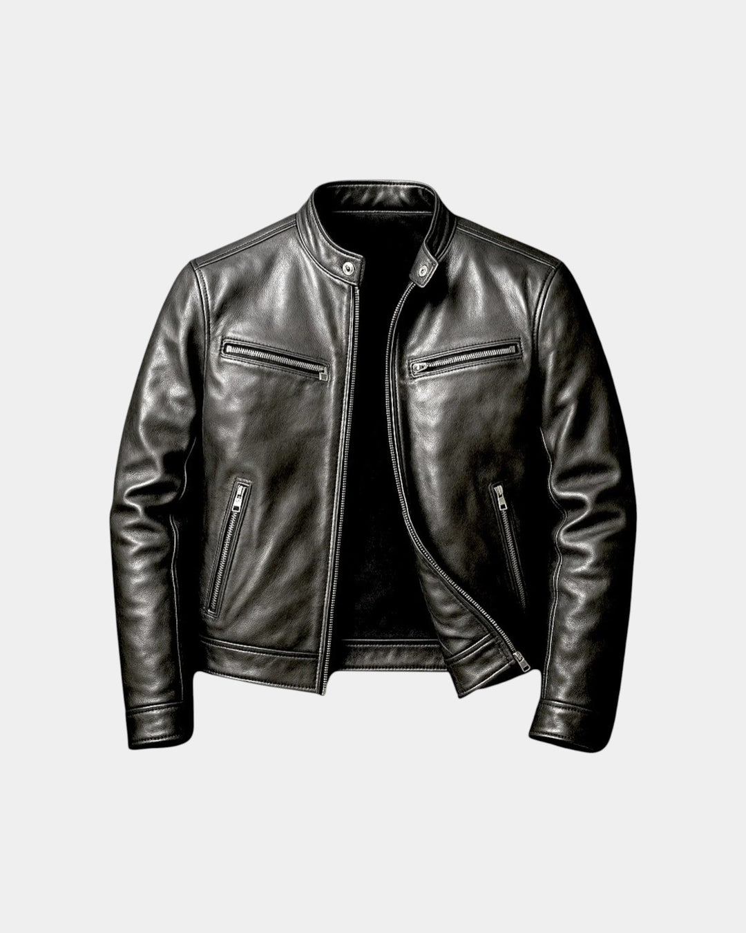 Bastien | Vintage Leather Effect Jacket