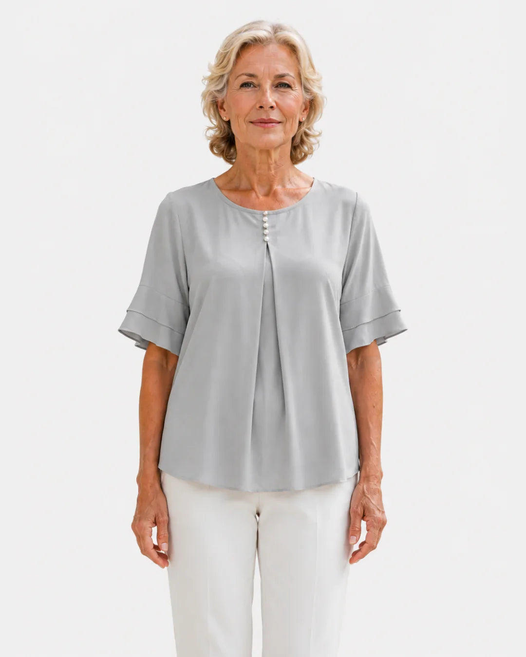 Hadelinde | Elegant Button Blouse