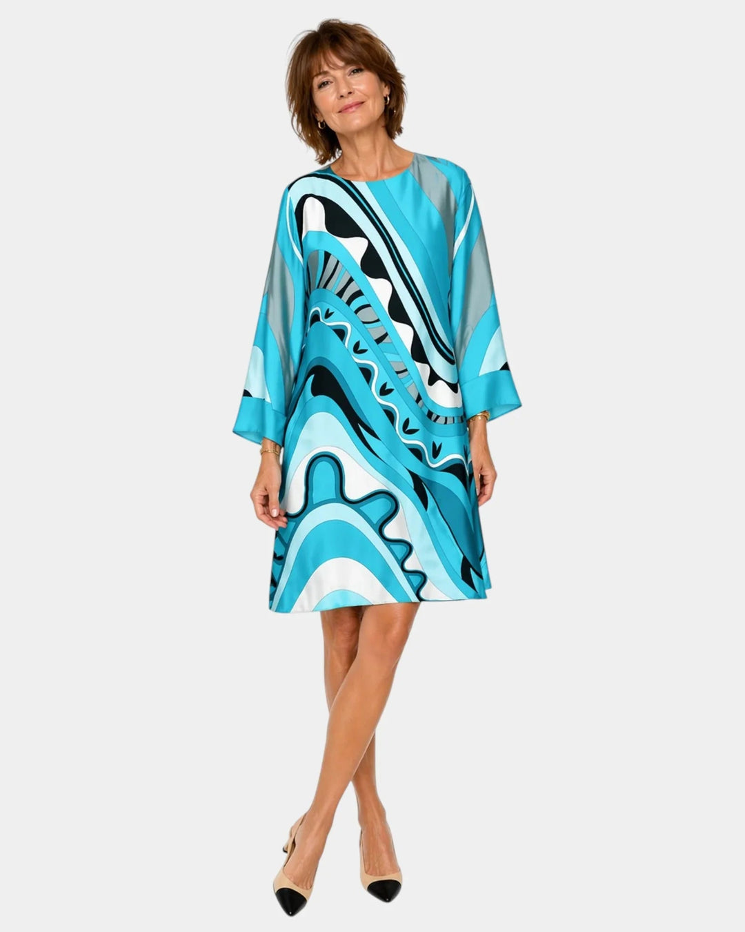 Amand | Elegant Summer Dress that Conceals the Tummy