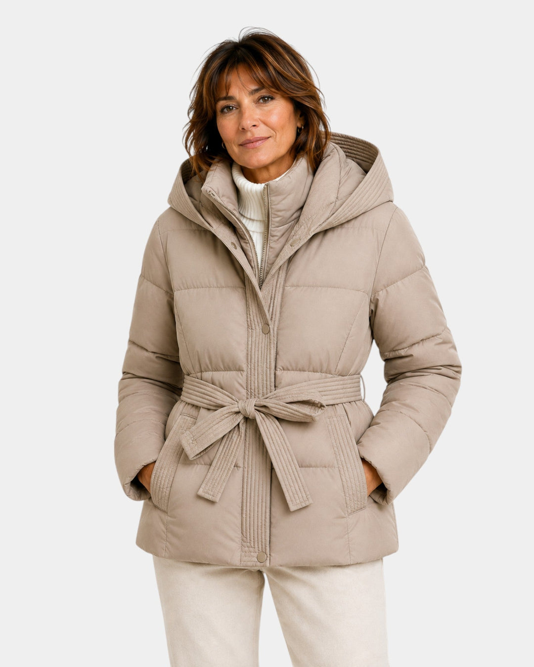 Amélyne | Quilted Winter Jacket with Hood