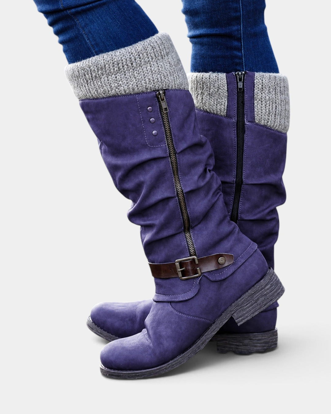 Zorélia | Knee-high boots with non-slip rubber soles