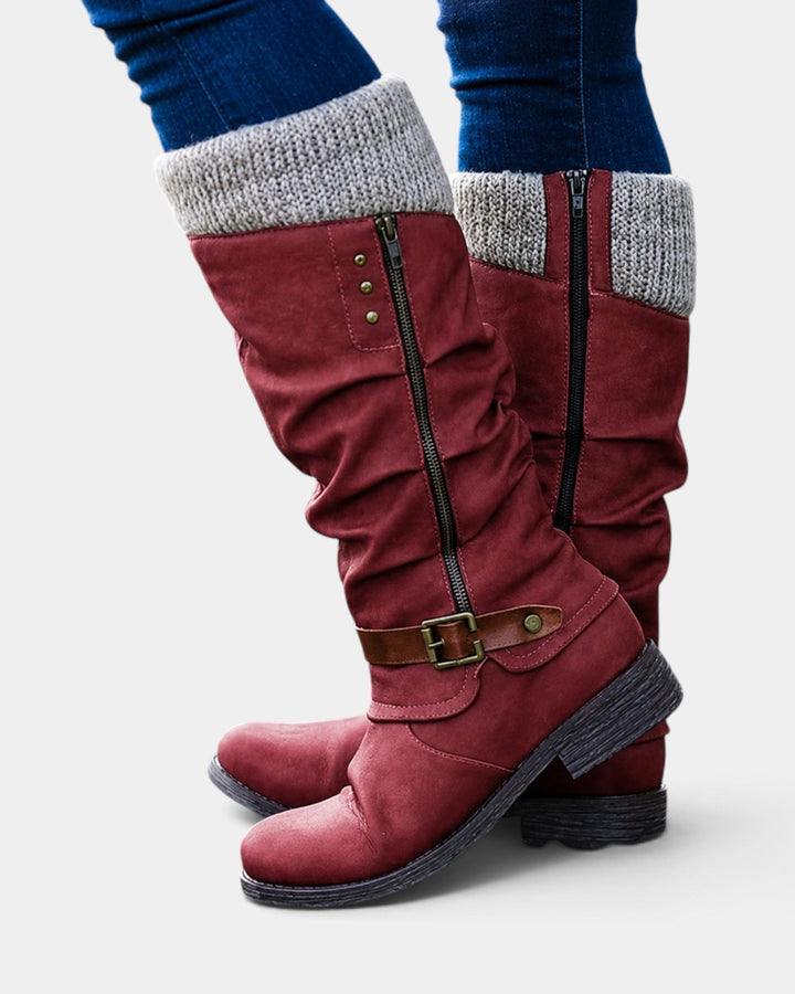 Zorélia | Knee-high boots with non-slip rubber soles