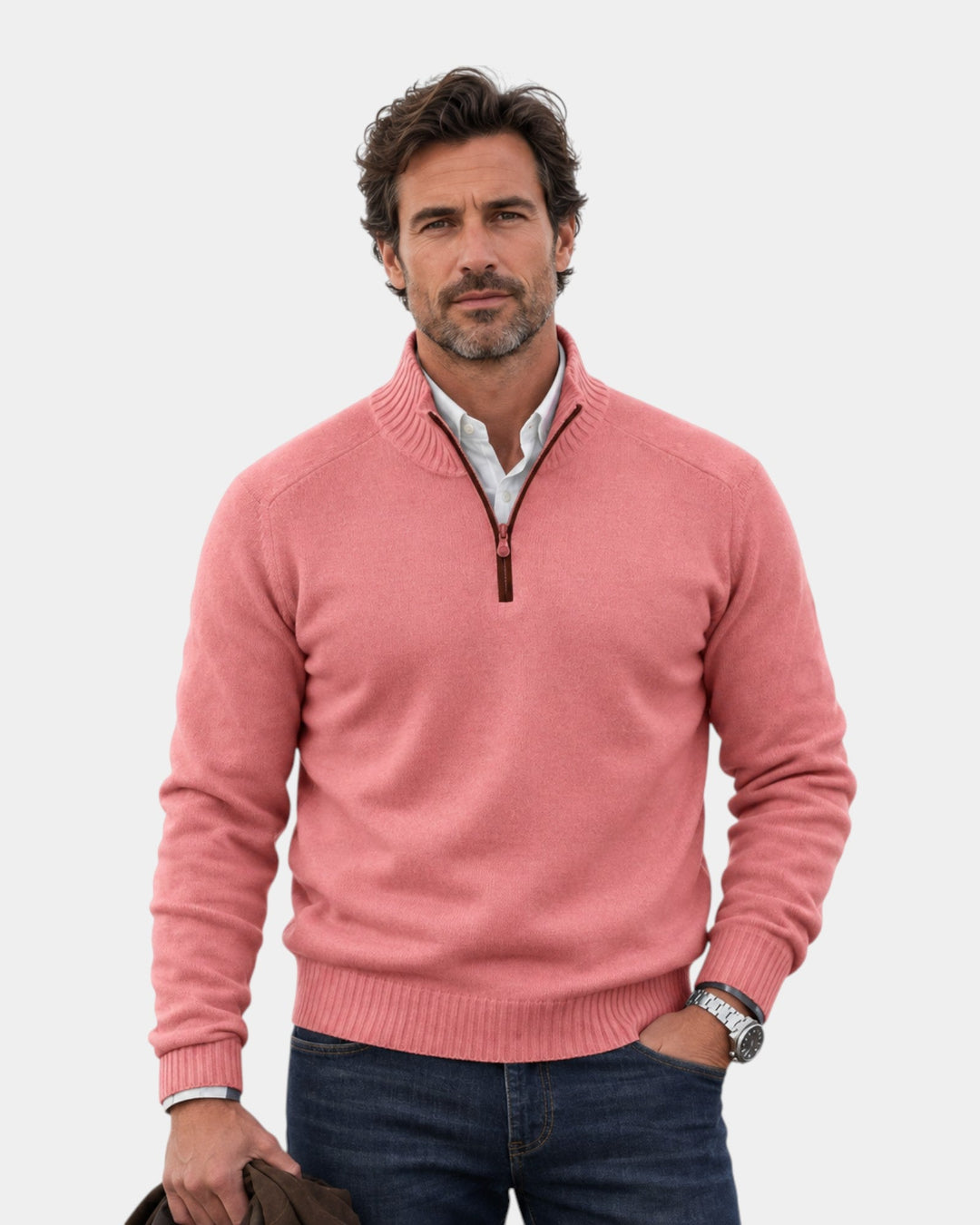 Malik | Elegant Zip Jumper