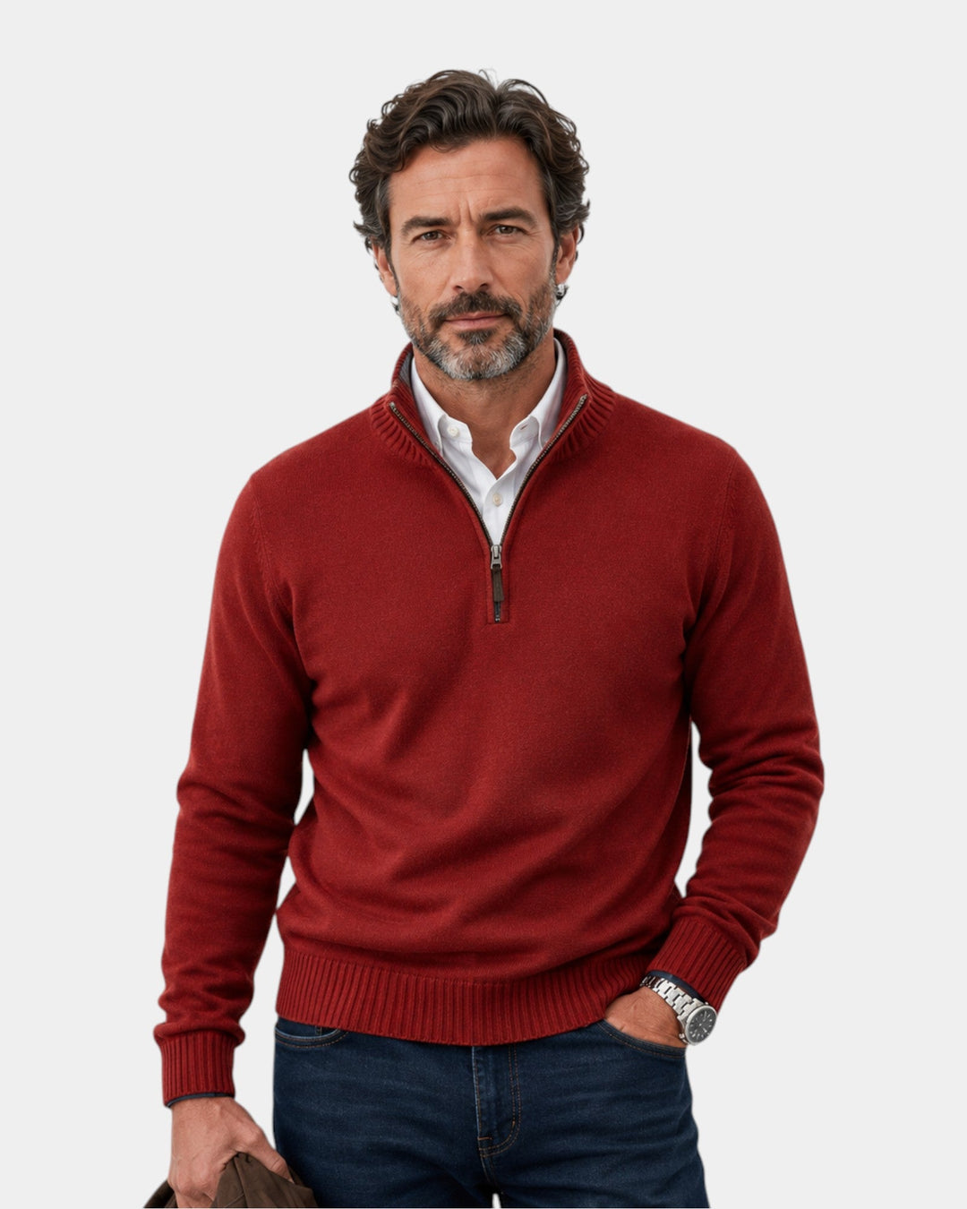 Malik | Elegant Zip Jumper