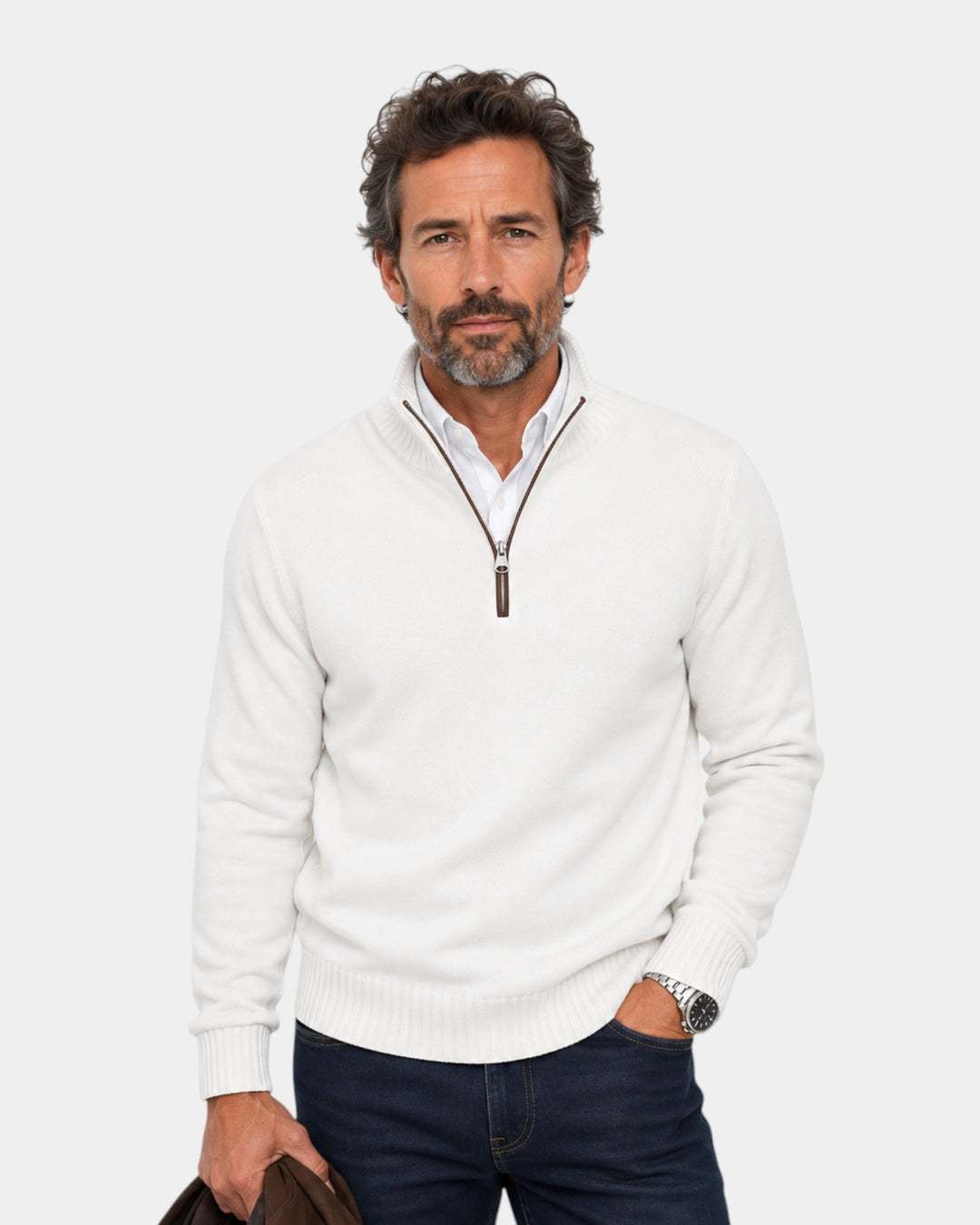 Malik | Elegant Zip Jumper