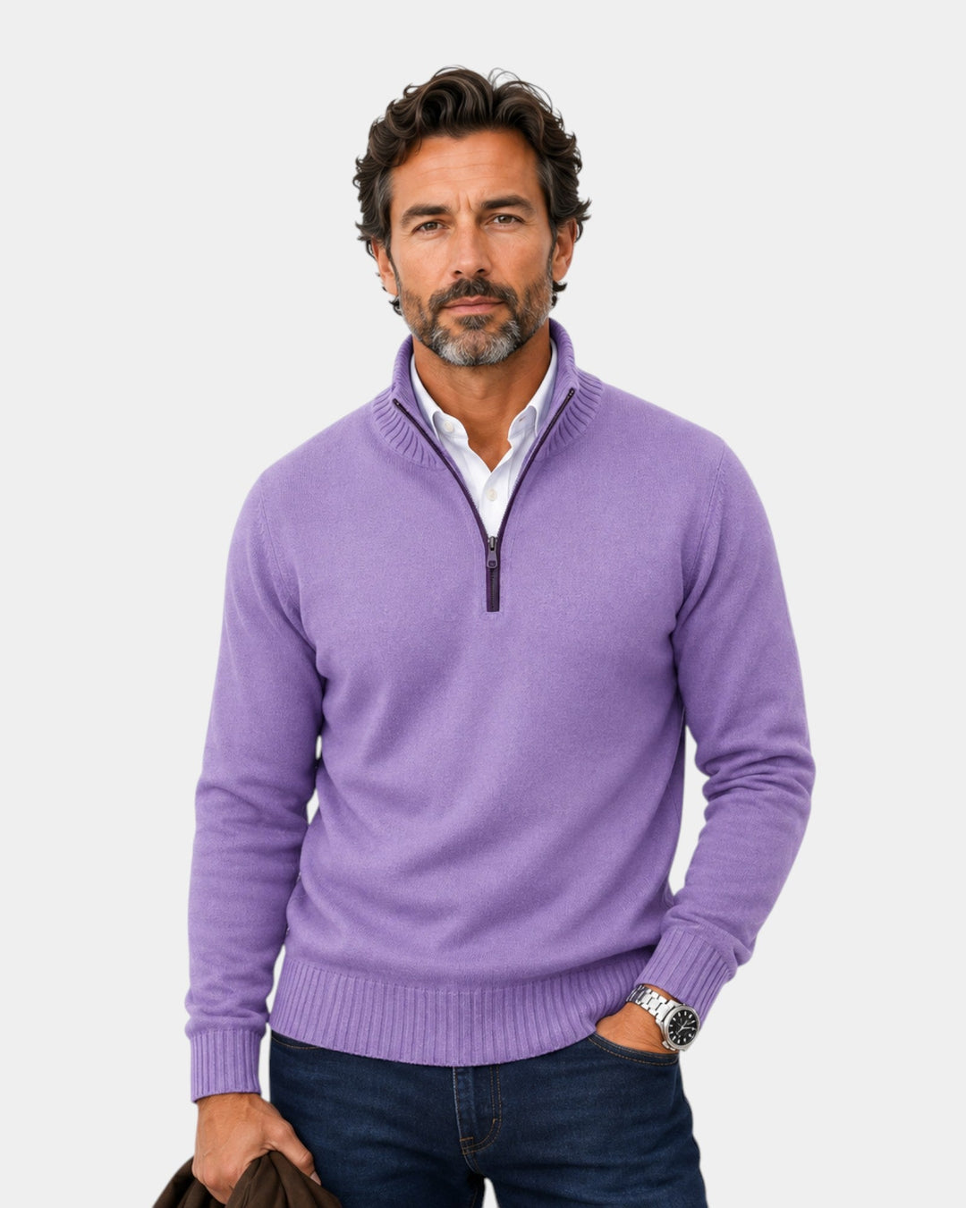 Malik | Elegant Zip Jumper