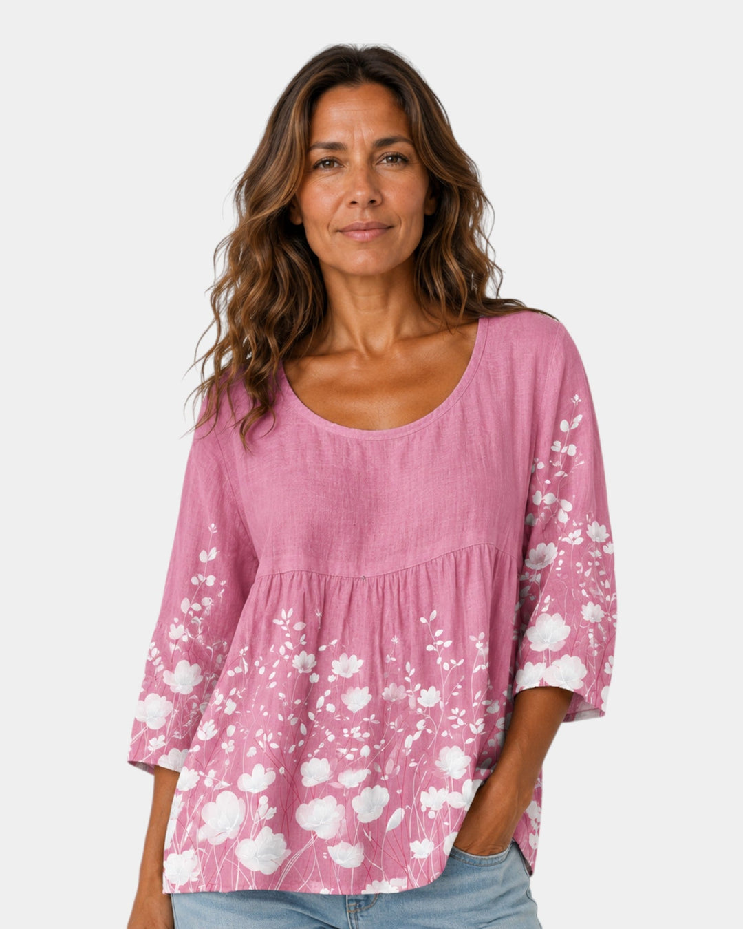 Laure | Embroidered Flower Blouse