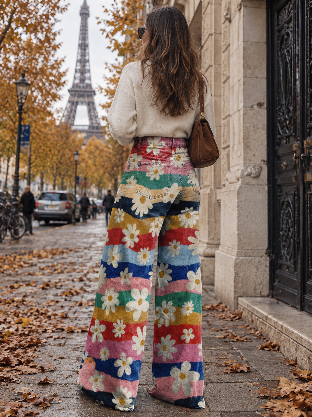 Violet | Elegant Floral Trousers