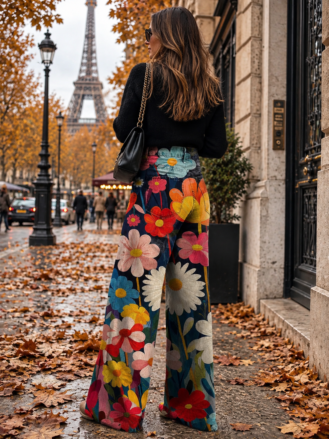 Simone | Floral Wide-Leg Trousers