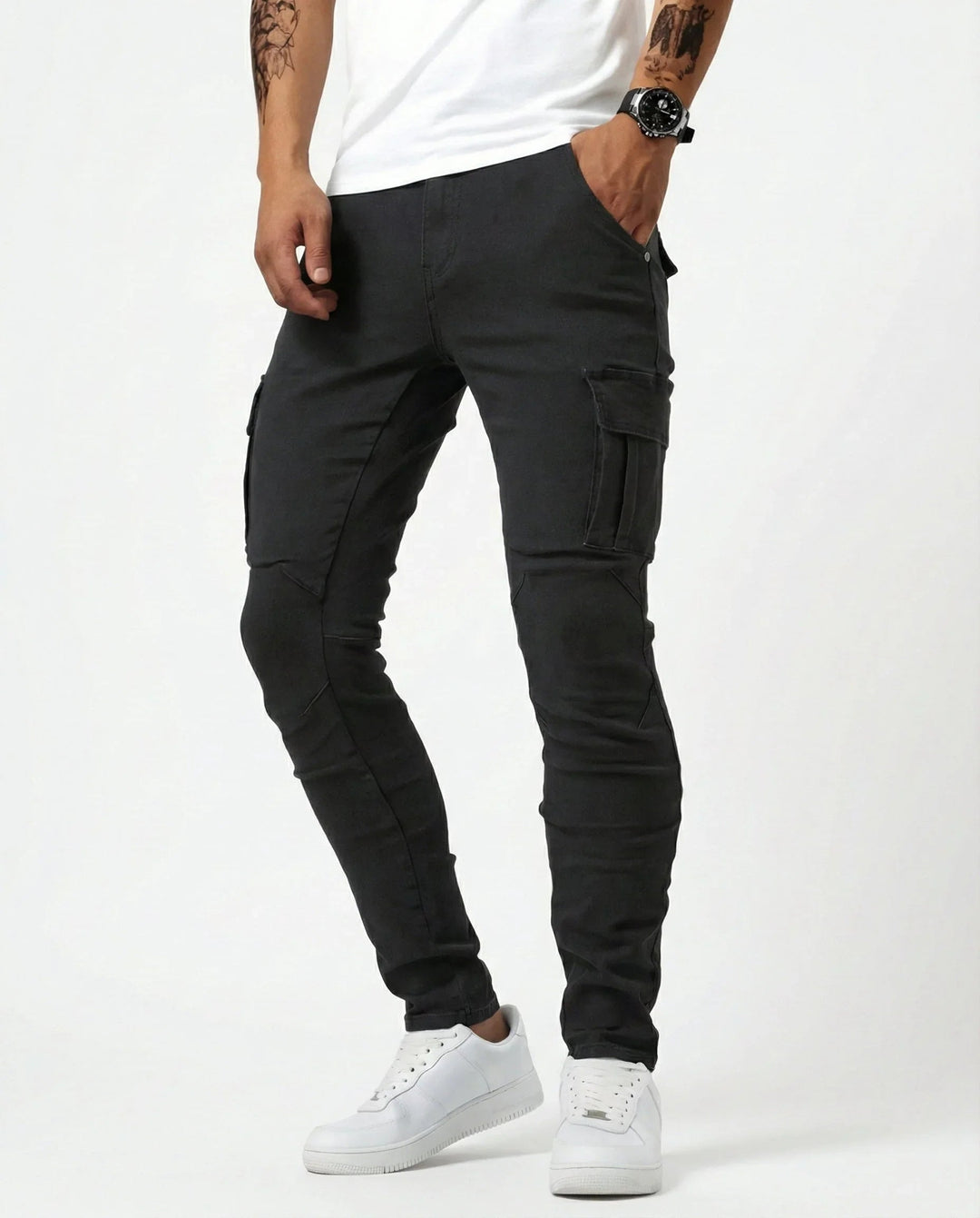 Jean | Elastic Cargo Trousers